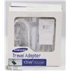 Image 1 : LOT OF 2 NEW SAMSUNG TRAVEL ADAPTOR CHARGER