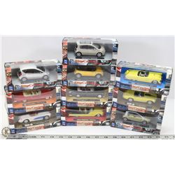 LOT OF 10 SCALE CITY CRUISER COLLECTION 1:43 DIE