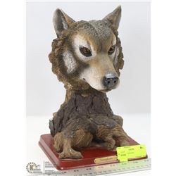 WOLF HEAD STATUE