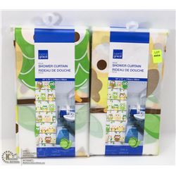LOT OF 2 SHOWER CURTAINS