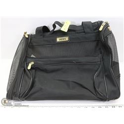 BLACK SHERPA DOG CARRY BED W/BEDDING,