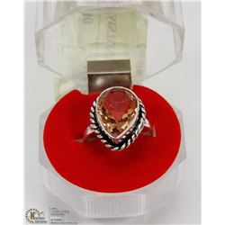 #26-MORGANITE GEMSTONE RING