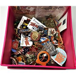 12 - LOT OF 132 LAPEL PINS