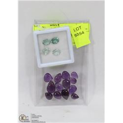 AMETHYST GEMSTONES (2 DIFFERENT COLOURS)