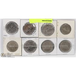 LOT OF 8 CANADIAN DOLLAR COINS