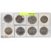 Image 1 : LOT OF 8 CANADIAN DOLLAR COINS