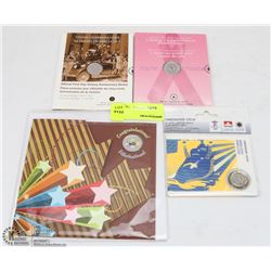 LOT OF 4 CANADIAN SPECIALTY COINS INCLUDING