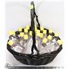 WICKER BASKET W/ 200ml BABY OILS
