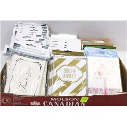 FLAT OF THANK YOU CARDS AND INVITATION CARDS