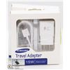Image 1 : LOT OF 2 NEW SAMSUNG TRAVEL ADAPTOR CHARGER