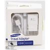 LOT OF 2 NEW SAMSUNG TRAVEL ADAPTOR CHARGER