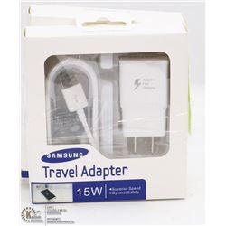 LOT OF 2 NEW SAMSUNG TRAVEL ADAPTOR CHARGER