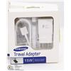 LOT OF 2 NEW SAMSUNG TRAVEL ADAPTOR CHARGER