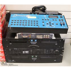 LOT OF STEREO COMPONENTS INCL DENON 200F,