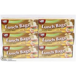 6 BOXES OF REUSABLE/DISPOSABLE LUNCH BAGS