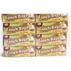 Image 1 : 8 BOXES OF LUNCH BAGS WITH HANDLE TIES