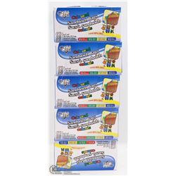 5 BOXES OF COLOURED SANDWICH BAGS