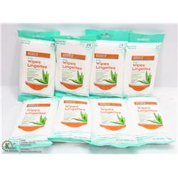 8 PACKAGES OF BODY WIPES