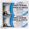 Image 1 : 2 BOXES OF POWDER FREE VINYL GLOVES SIZE LARGE