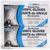 Image 1 : 2 BOXES OF POWDER FREE VINYL GLOVES SIZE LARGE