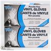 Image 1 : 2 BOXES OF POWDER FREE VINYL GLOVES SIZE LARGE