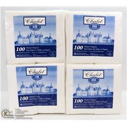 LOT OF 400  2-PLY DINNER NAPKINS