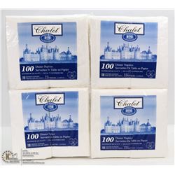 LOT OF 400  2-PLY DINNER NAPKINS