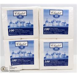 LOT OF 400  2-PLY DINNER NAPKINS