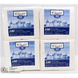 LOT OF 400  2-PLY DINNER NAPKINS