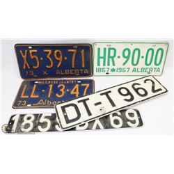FLAT OF COLLECTOR LICENSE PLATES