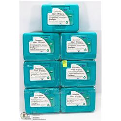 LOT OF 7 TUBS OF WET WIPES