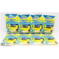 8 PAIRS OF LATEX HOUSEHOLD GLOVES