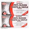 Image 1 : TWO BOXES OF VINYUL GLOVES SIZE LARGE