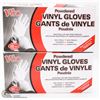 Image 1 : TWO BOXES OF VINYL GLOVES SIZE LARGE
