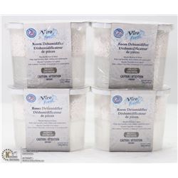 LOT OF 4 ROOM DEHUMIDIFIER ABSORBES MOISTURE AND