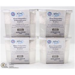 LOT OF 4 ROOM DEHUMIDIFIER ABSORBES MOISTURE AND