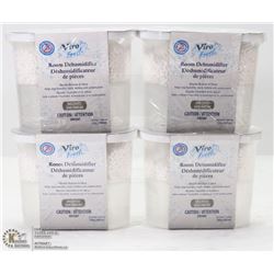 LOT OF 4 ROOM DEHUMIDIFIER ABSORBES MOISTURE AND