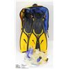 Image 1 : 2 DIVING MASKS AND FINS WITH BAG
