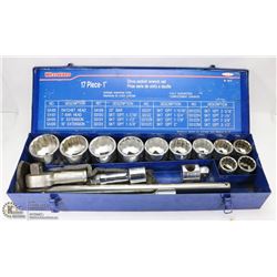 WESTWARD 1" DRIVE SOCKET SET