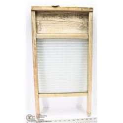 VINTAGE GLASS WASHBOARD