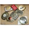 Image 1 : FLAT OF COLLECTIBLE BELT BUCKLES.