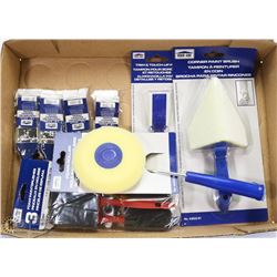 LARGE FLAT OF NEW PAINTBRUSHES & ACCESSORIES