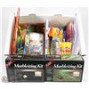 Image 1 : BOX OF ART SUPPLIES.