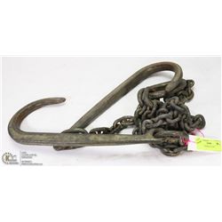 5/16 CHAIN WITH J  HOOKS  AND GRAB HOOKS   (BA PRODUCTS )