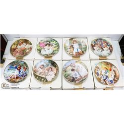 LOT OF 8 COLLECTOR PLATES BY SANDRA KACK "HEARTS &