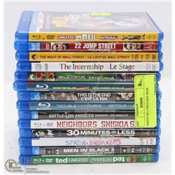 GROUP OF 14 BLU-RAY DVDS