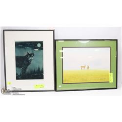 LOT OF TWO FRAMED AND MATTED PRINTS