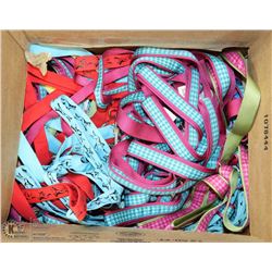 BOX OF DOG LEASHES