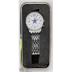 DALLAS COWBOYS METAL WATCH W/CASE.