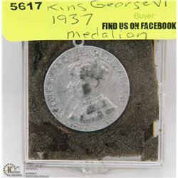 1937 KING GEORGE VI CORONATION MEDALLION
